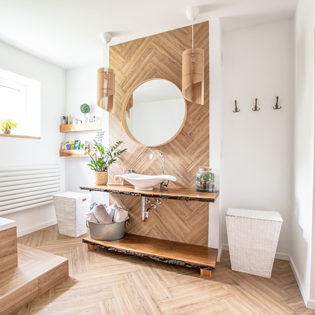 mueble baño madera en Ames